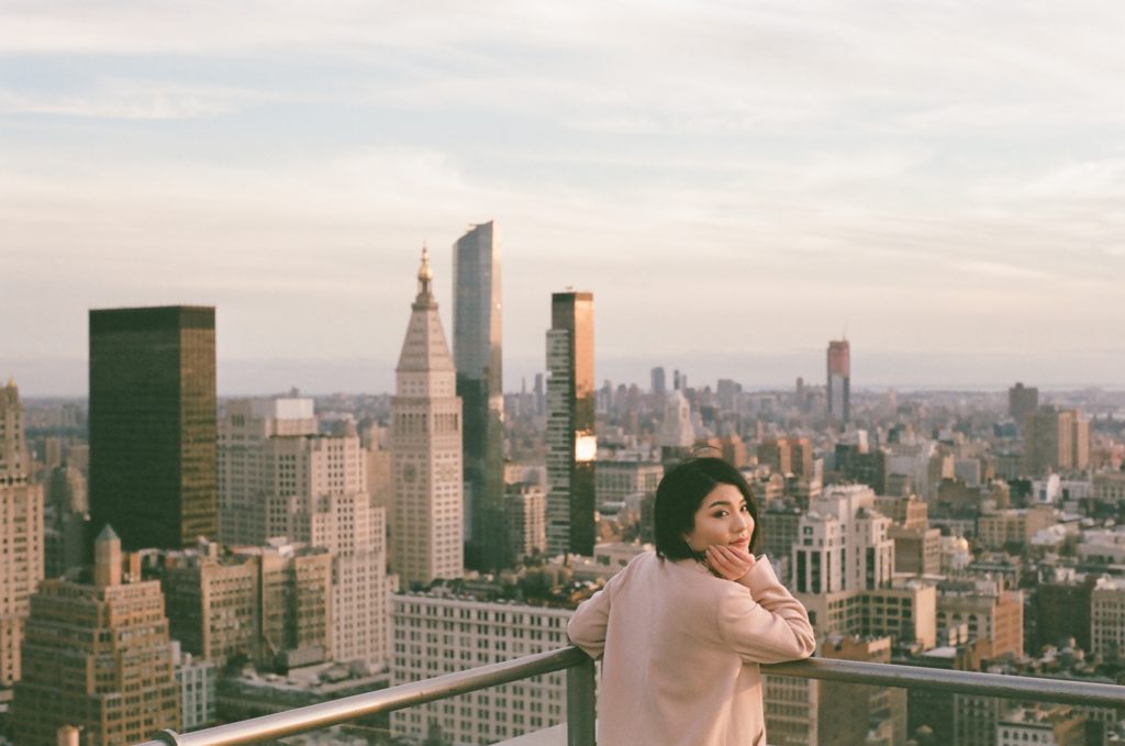 NYC skyline on 35mm