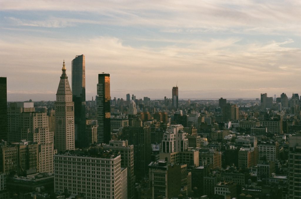 NYC skyline on 35mm