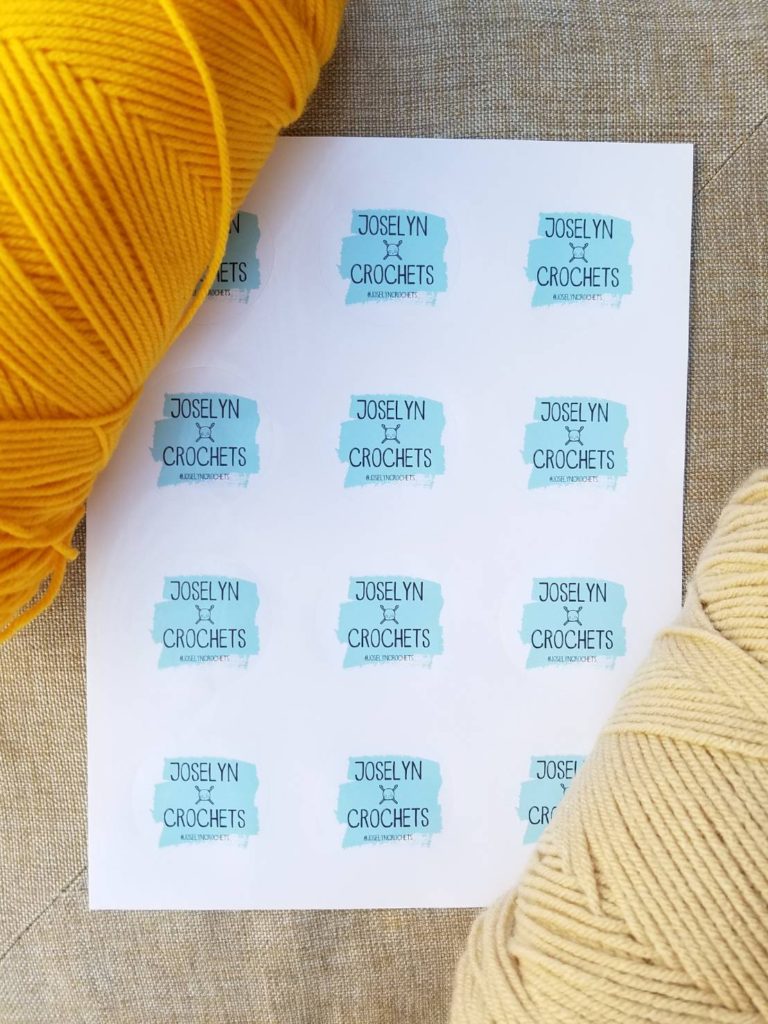 Joselyn Crochets logo stickers
